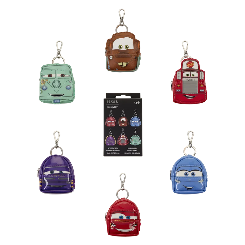 Cars 20th Anniversary – Mini sac à dos bag charm Loungefly – Boîte mystère
