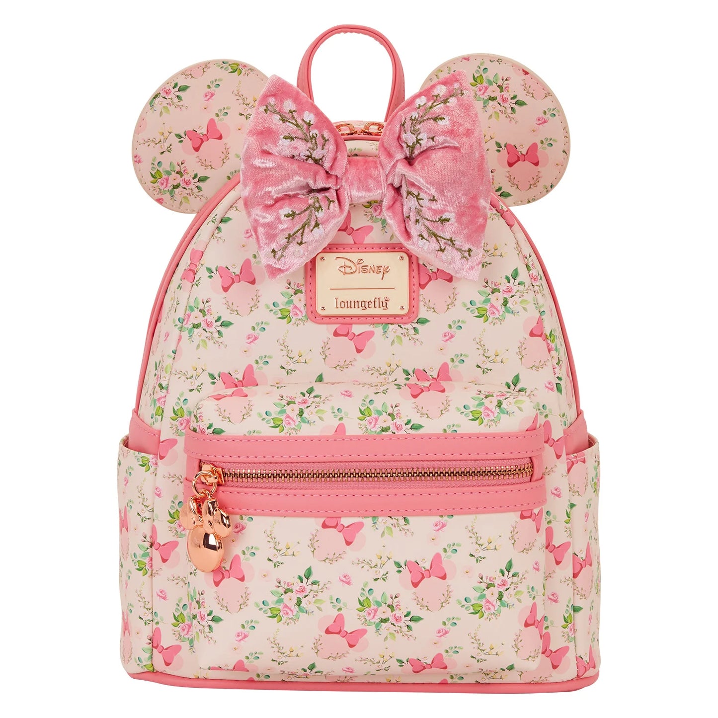 Mini sac à dos Loungefly Minnie Mouse Disney, vue de face, accessoire collector officiel