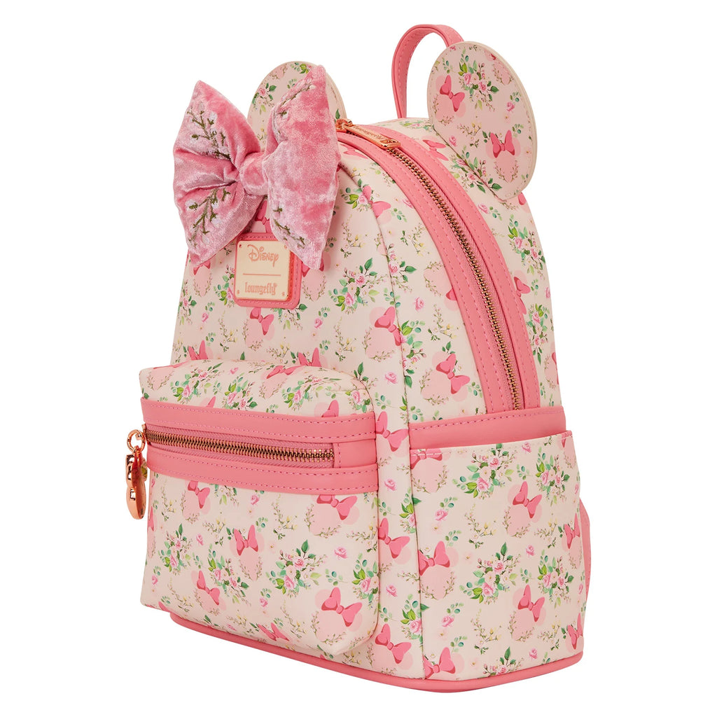 Mini sac à dos Loungefly Minnie Mouse Disney, vue de face, accessoire collector officiel