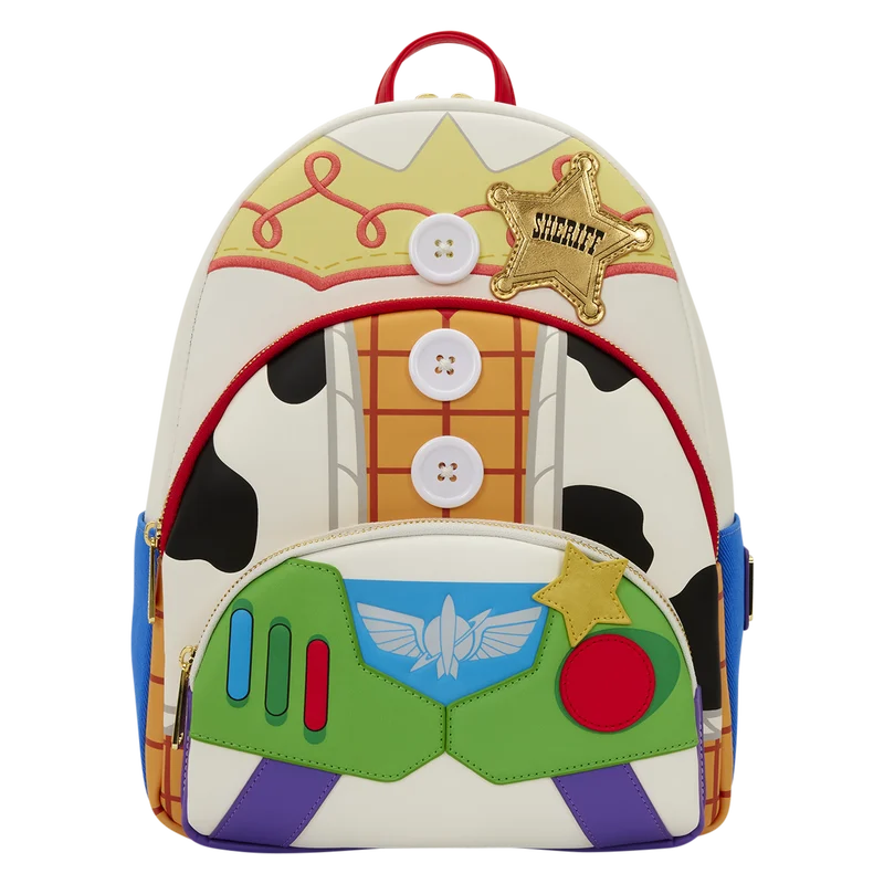 Sac à dos Loungefly Toy Story 5 Disney Pixar, vue de face, accessoire collector officiel