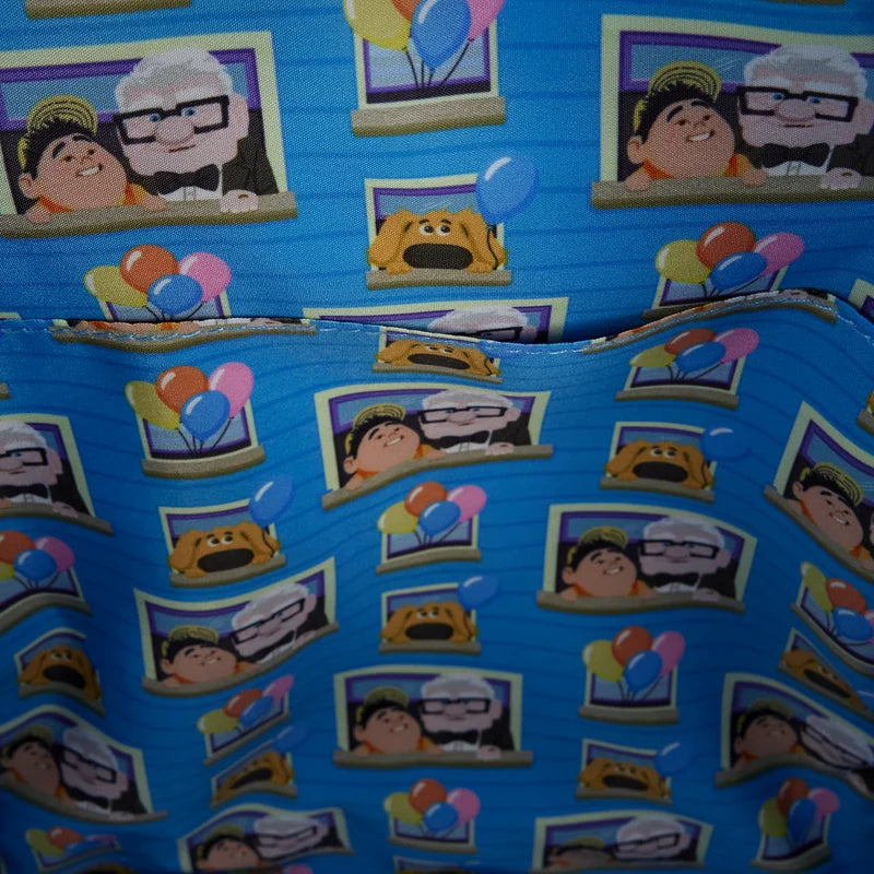 Mini sac à dos Loungefly La-Haut Carl & Russel, vue de face, accessoire collector officiel Disney Pixar
