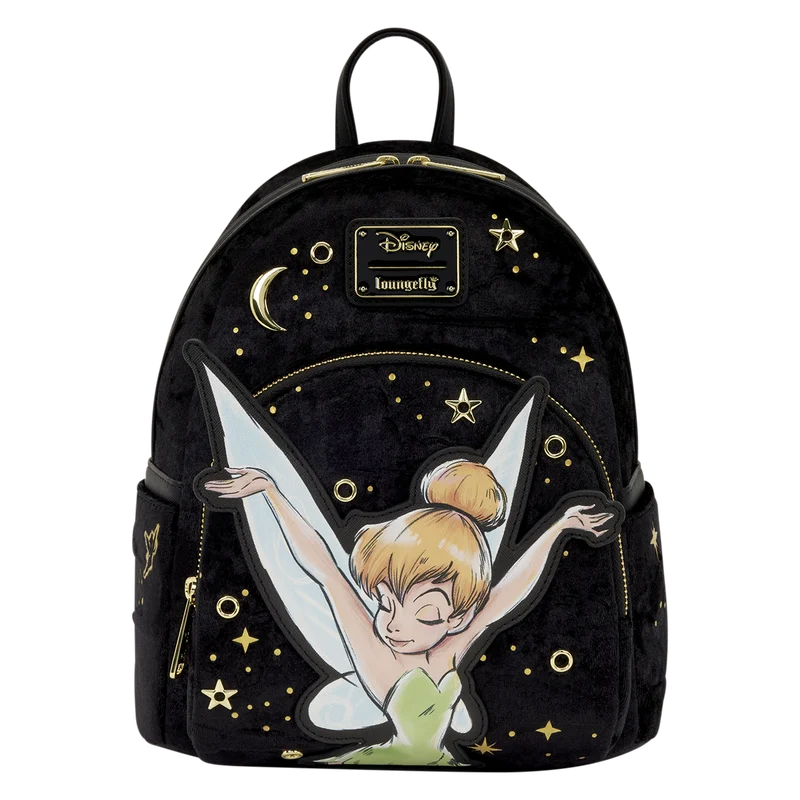 Mini sac à dos Loungefly Fée Clochette Pixie Dust Disney, vue de face, accessoire collector officiel
