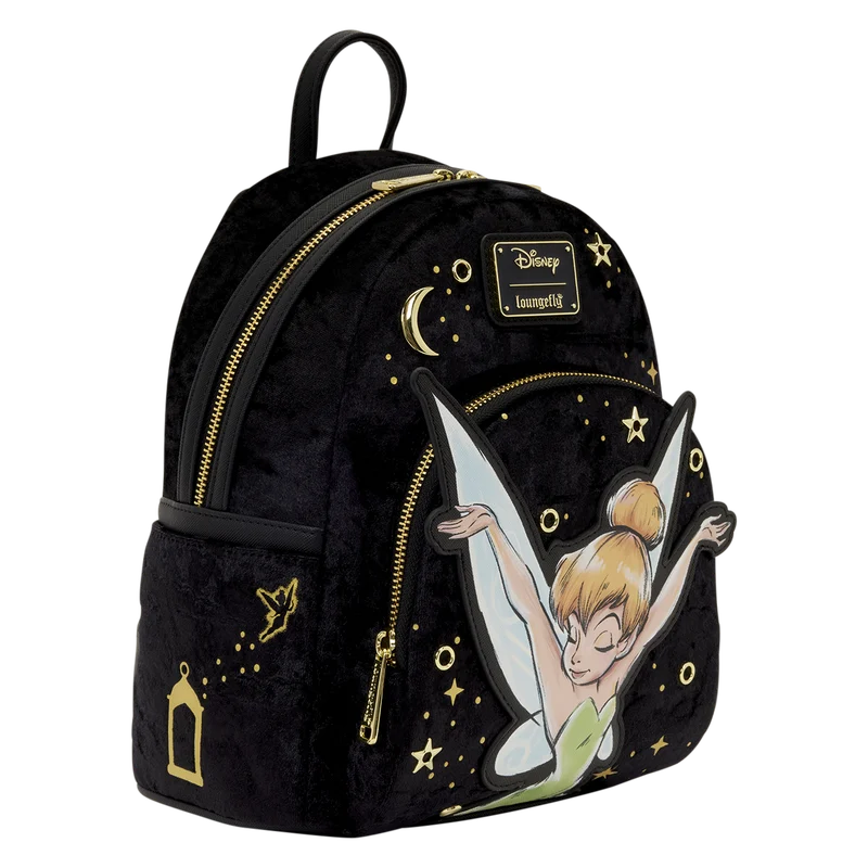 Mini sac à dos Loungefly Fée Clochette Pixie Dust Disney, vue de face, accessoire collector officiel