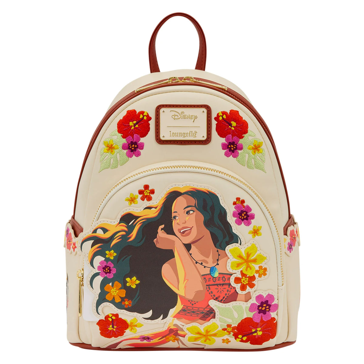 Mini sac à dos Loungefly Vaiana Live Action Disney, vue de face, accessoire collector officiel
