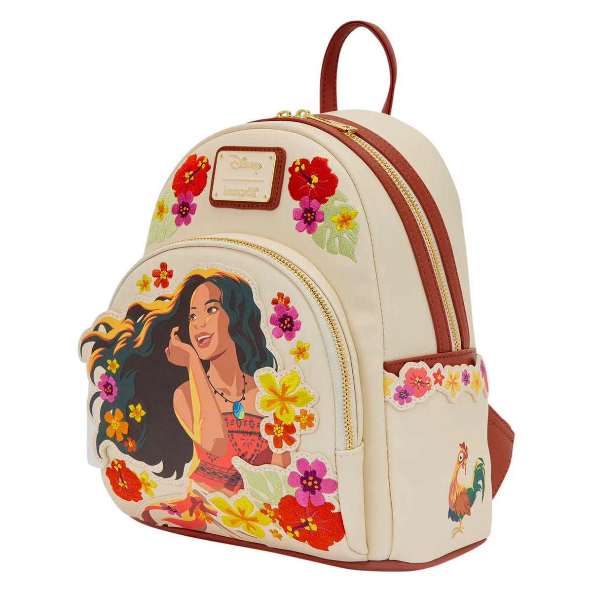 Mini sac à dos Loungefly Vaiana Live Action Disney, vue de face, accessoire collector officiel
