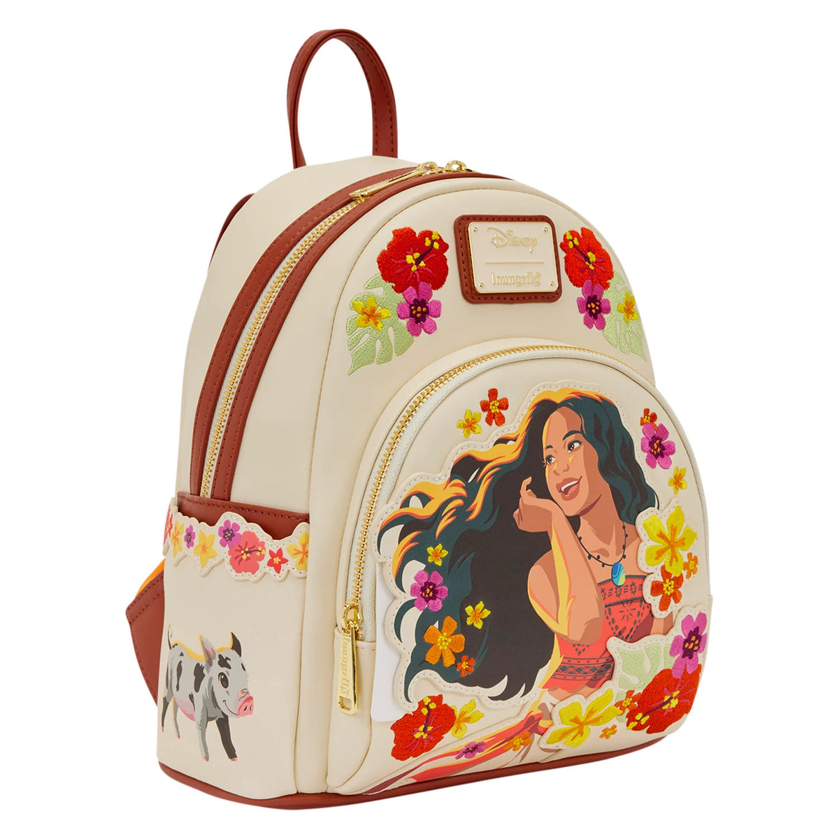 Mini sac à dos Loungefly Vaiana Live Action Disney, vue de face, accessoire collector officiel