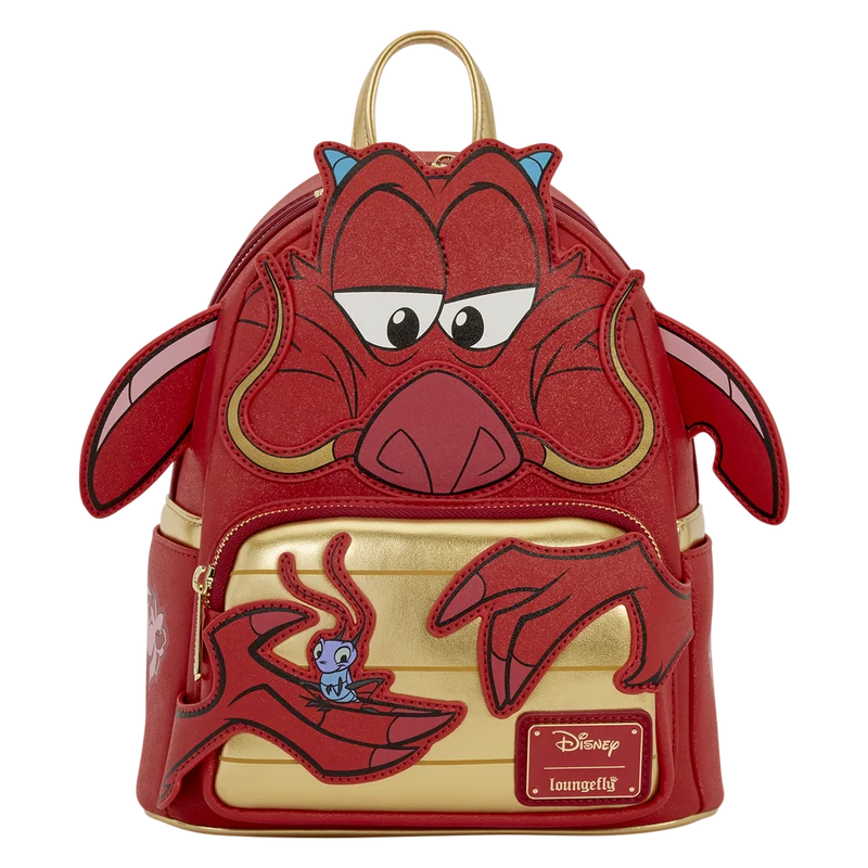 Mulan – Mushu « Glitter » – Mini sac à dos Loungefly