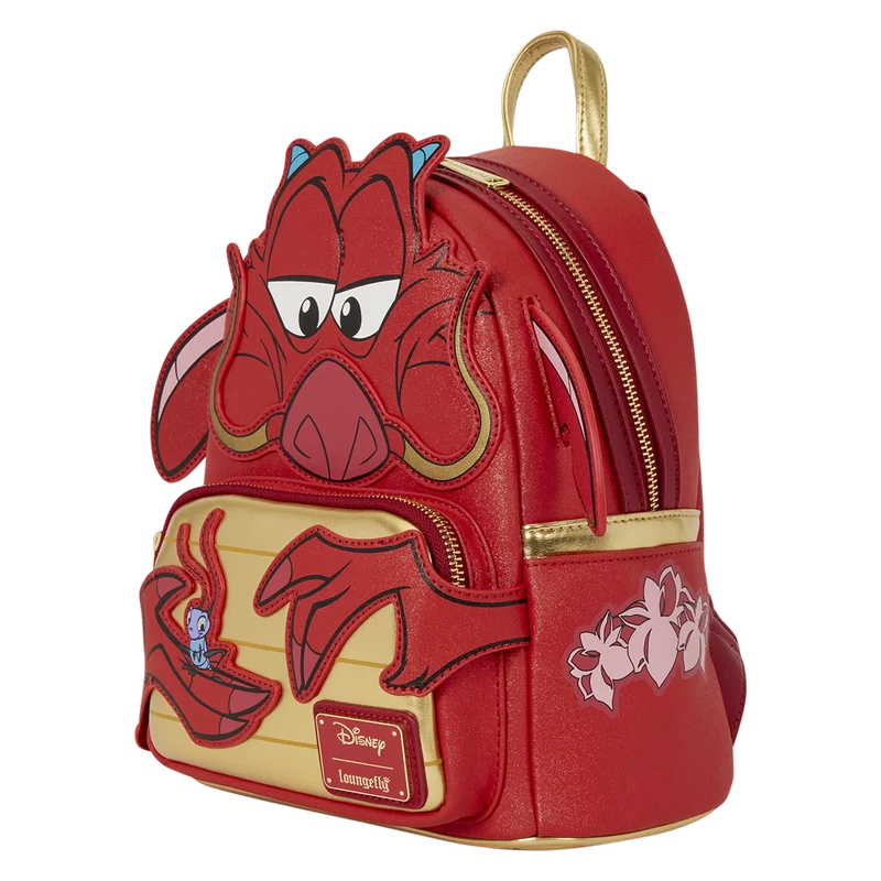Mulan – Mushu « Glitter » – Mini sac à dos Loungefly