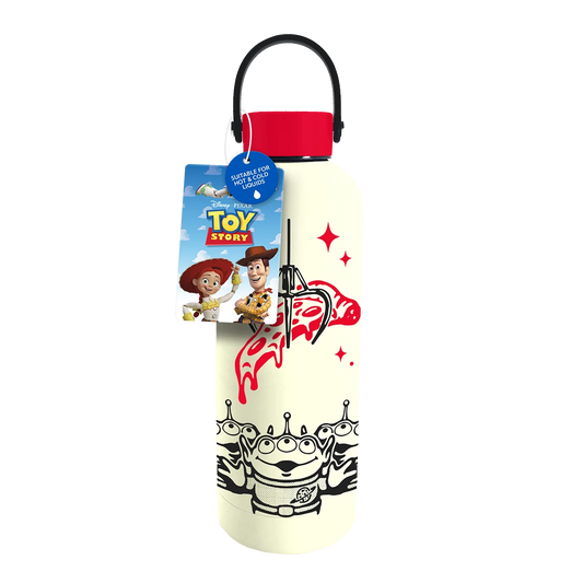 TOY STORY - Pizza Planet - Bouteille d'Eau en Métal avec Anse - 500ml