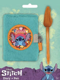 Journal intime peluche Stitch avec stylo bille Disney - Set papeterie collector officiel