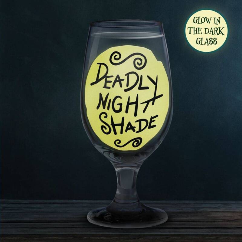 Verre GITD 350ml Deadly Night Shade L'Étrange Noël de Monsieur Jack Disney - Collector officiel