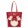 Tote bag Loungefly Minnie Mouse Rock the Dots Disney, vue de face, accessoire collector officiel