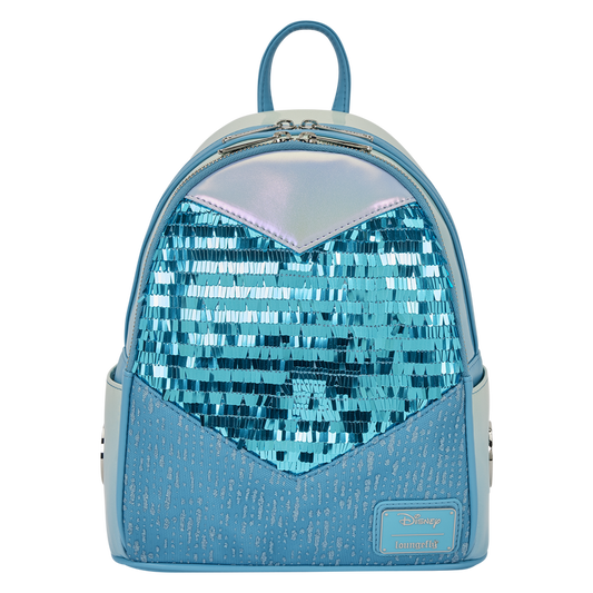 Mini sac à dos Loungefly Disney Elsa Glitter La Reine des Neiges - Accessoire collector officiel