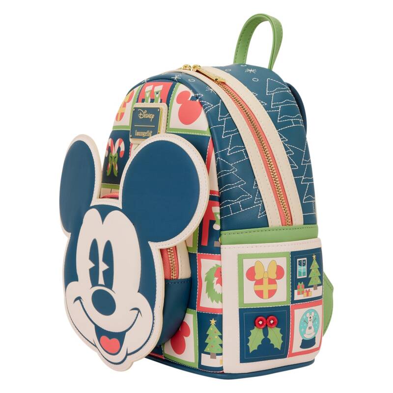 Mini sac à dos Loungefly Disney Mickey Minnie Holiday - Accessoire collector officiel