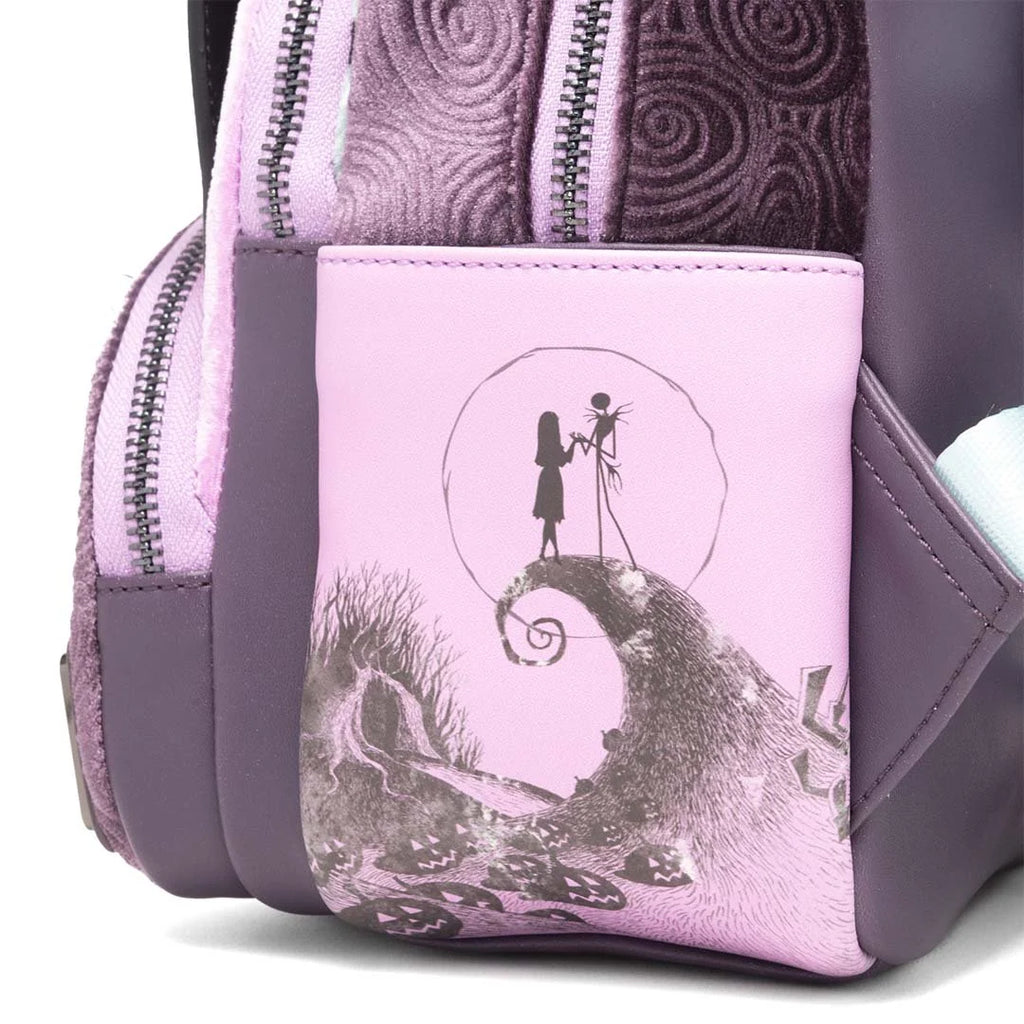 Loungefly Disney Nightmare Before Christmas Glow in the Dark Jack, Sally and Zero Mini Backpack - 707 Street Exclusive