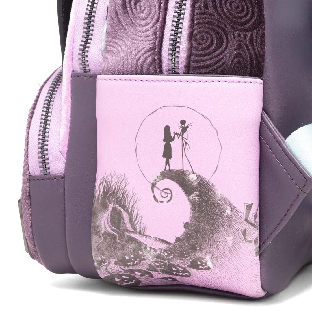 Loungefly Disney Nightmare Before Christmas Glow in the Dark Jack, Sally and Zero Mini Backpack - 707 Street Exclusive