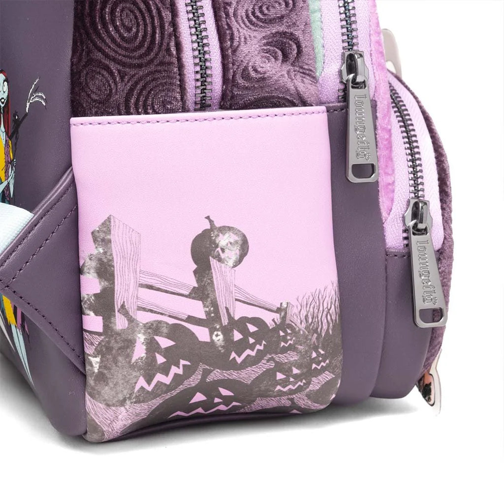 Loungefly Disney Nightmare Before Christmas Glow in the Dark Jack, Sally and Zero Mini Backpack - 707 Street Exclusive