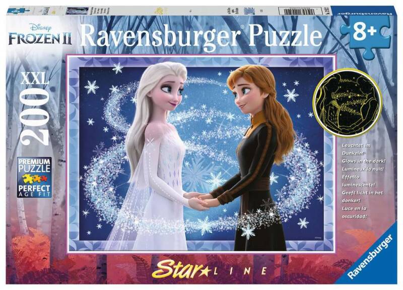 Puzzle 200 pièces XXL Charmantes Sœurs La Reine des Glaces Disney - Collector officiel