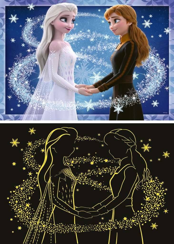 Puzzle 200 pièces XXL Charmantes Sœurs La Reine des Glaces Disney - Collector officiel