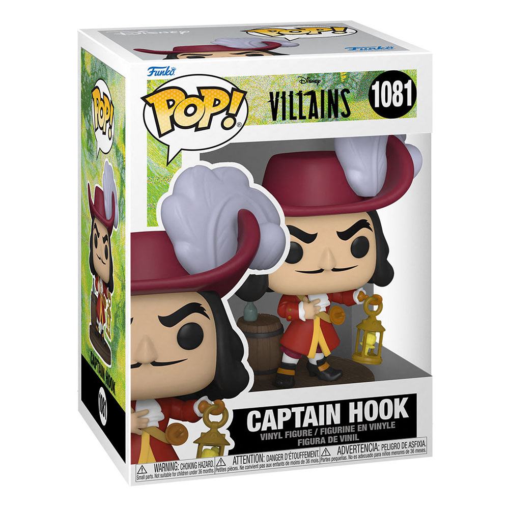 Funko POP Vinyl Capitaine Crochet 9cm | Disney Villains Peter Pan Collector
